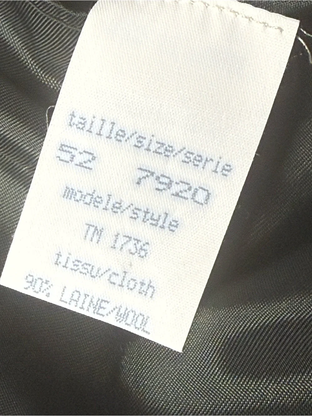 Thierry Mugler Paris, Wool/ Cashmere Leather Trim, Blazer